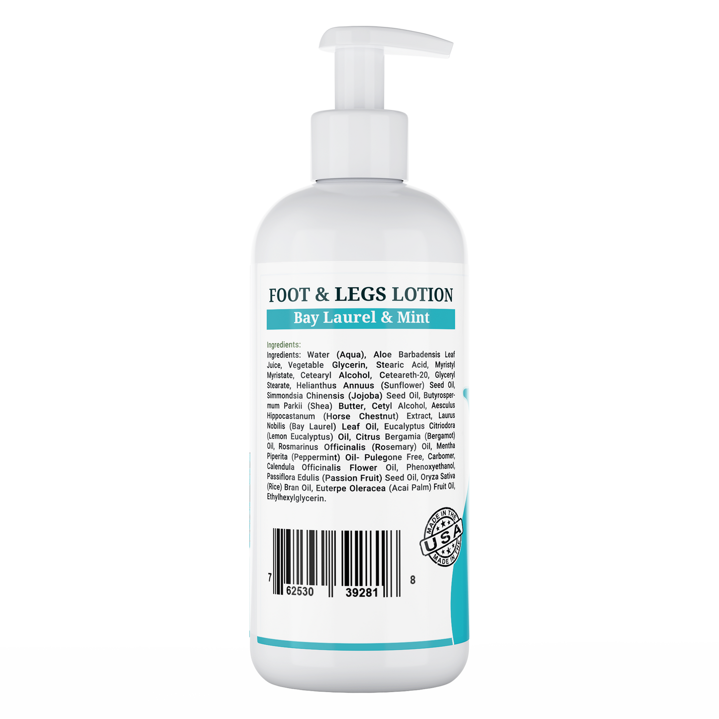 Morgan Cosmetics Foot & Leg Lotion Bay Laurel & Mint 12 oz