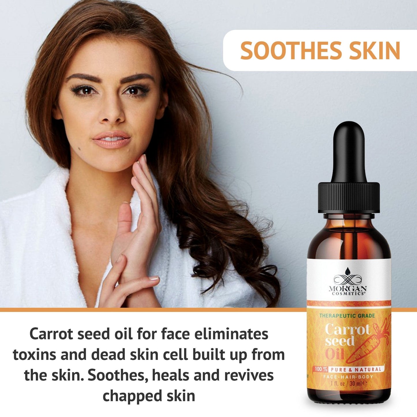 100% Pure CARROT SEED OIL Therapeutic Grade Face-Hair-Body 1 oz/30 ml freeshipping - morgancosmeticsofficial
