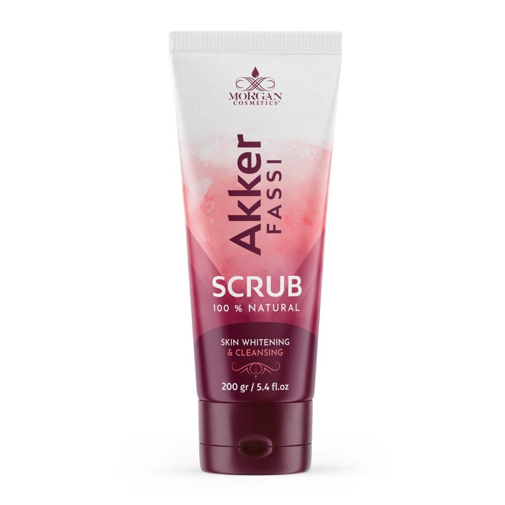 Akker Fassi Scrub 100% Natural Deep Skin Cleanser & Lightener 160 gram/ 5.64 fl oz