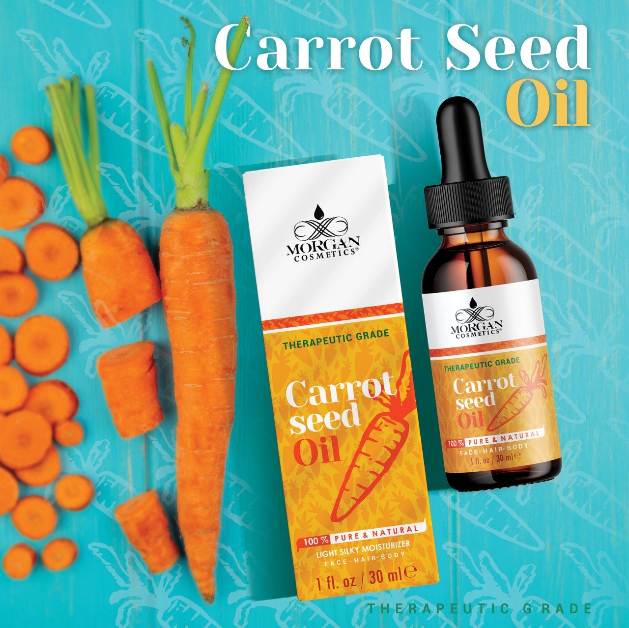 100% Pure CARROT SEED OIL Therapeutic Grade Face-Hair-Body 1 oz/30 ml freeshipping - morgancosmeticsofficial