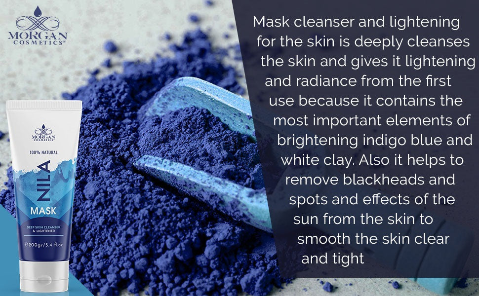 Blue Nila Mask Mask 100% Natural Deep Skin Cleanser & Lightener 200 gram/ 5.4 fl oz