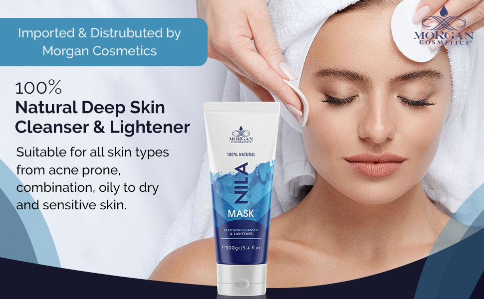 Blue Nila Mask Mask 100% Natural Deep Skin Cleanser & Lightener 200 gram/ 5.4 fl oz