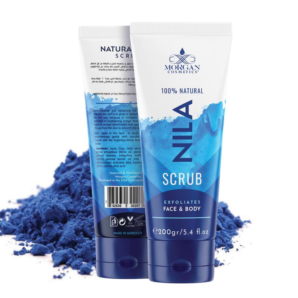 Blue Nila Scrub 100% Natural Deep Skin Cleanser & Lightener 160 gram / 5.64 fl oz