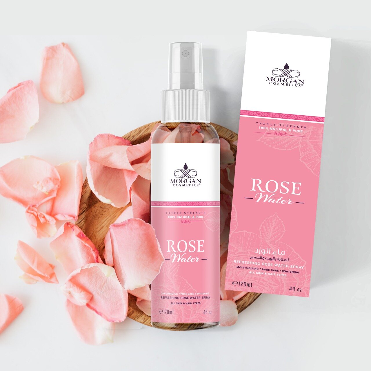 Pure Moroccan Rose Water 4 oz freeshipping - morgancosmeticsofficial