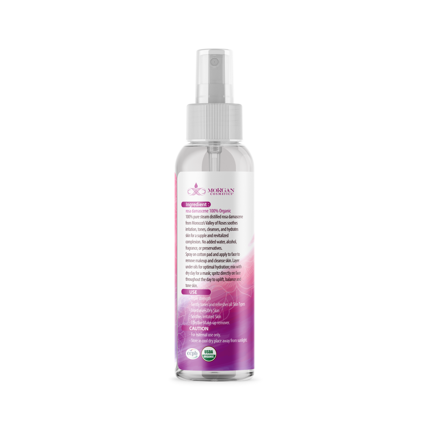 Pure Moroccan Rose Water 4 oz freeshipping - morgancosmeticsofficial