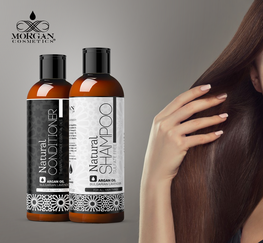 LAVENDER ARGAN OIL SULFATE FREE SHAMPOO &amp; CONDITIONER 16 OZ freeshipping - morgancosmeticsofficial