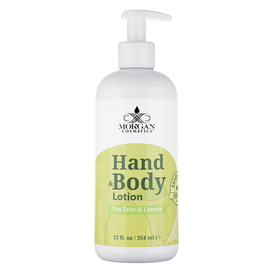 Morgan Cosmetics Hand & Body Lotion Tea Tree & Lemon 12 oz