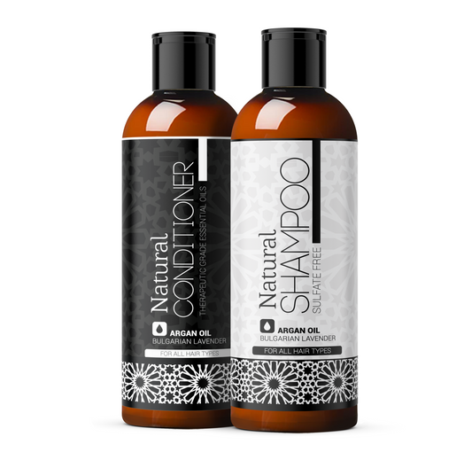 LAVENDER ARGAN OIL SULFATE FREE SHAMPOO &amp; CONDITIONER 16 OZ freeshipping - morgancosmeticsofficial