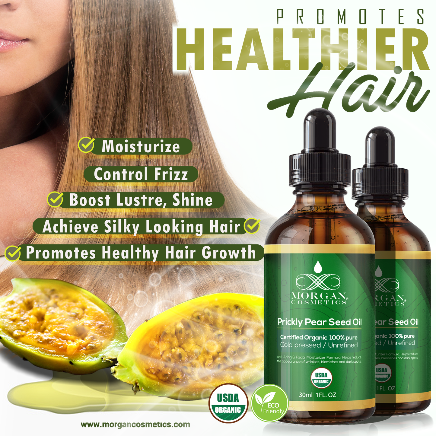 Organic Prickly Pear Seed Oil 1 oz freeshipping - morgancosmeticsofficial