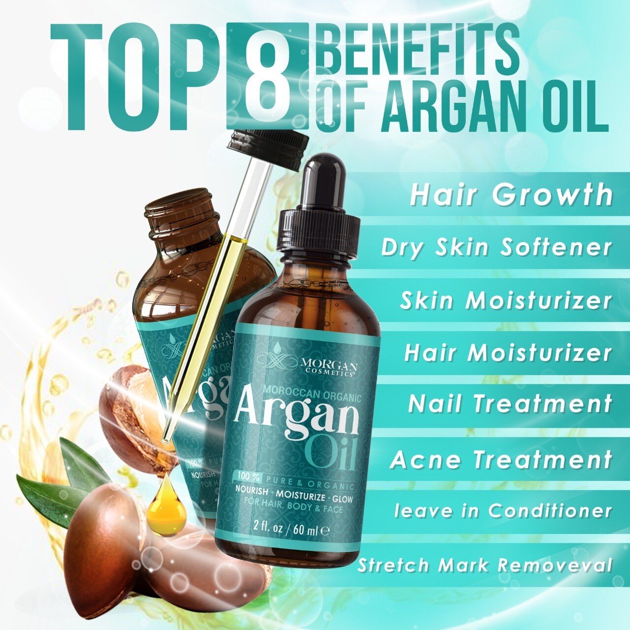 100% Pure Argan Oil freeshipping - morgancosmeticsofficial