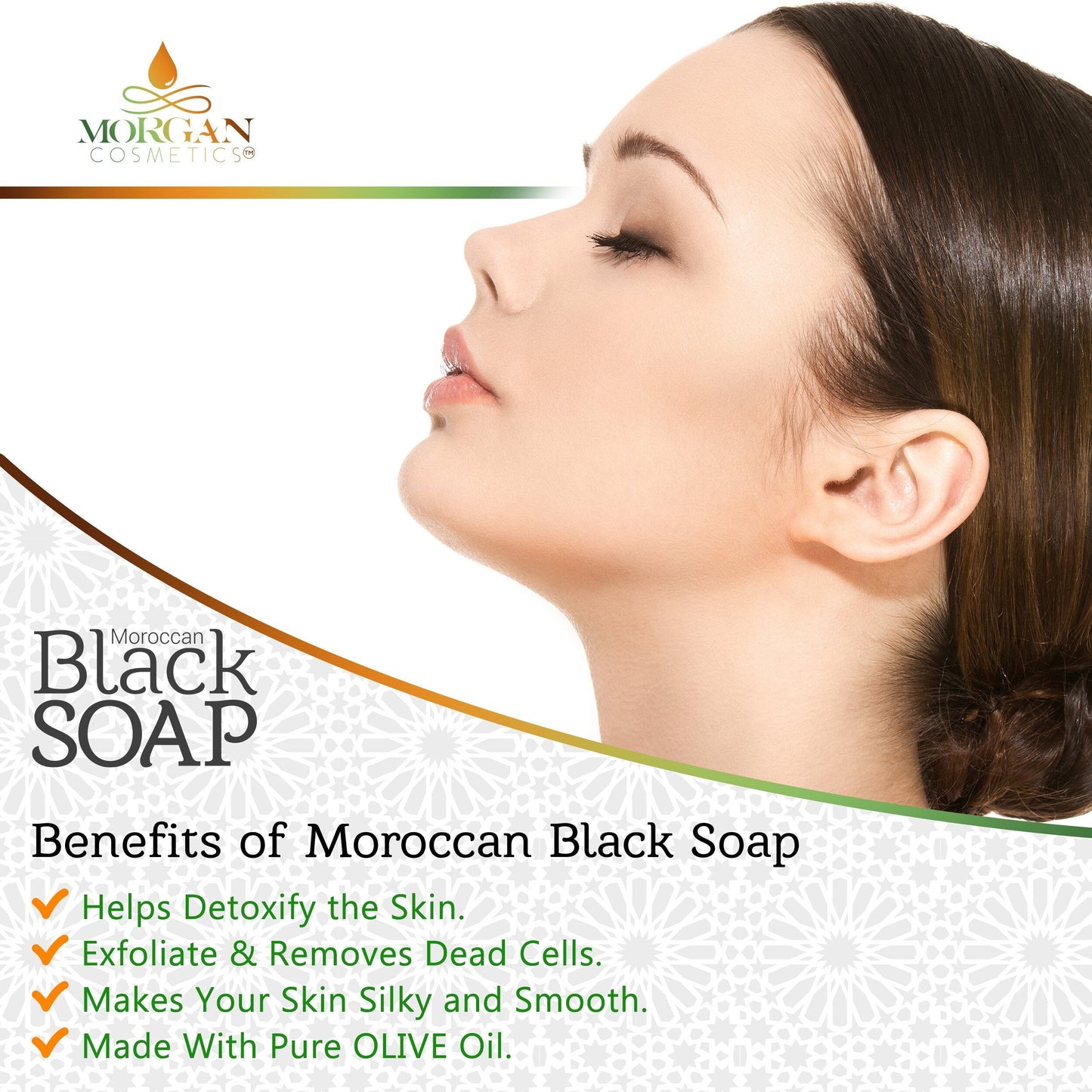 Moroccan Black Soap with Blossom 8oz freeshipping - morgancosmeticsofficial