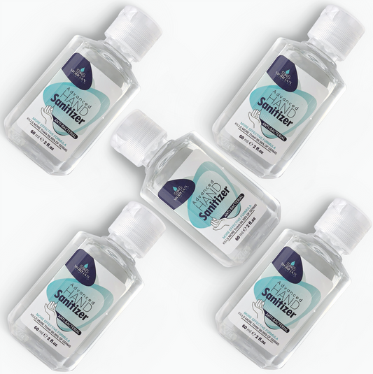 5 Advanced Hand Sanitizer More Effective Formula Kills more than 99.99% of germs 2 FL OZ (60 ml) freeshipping - morgancosmeticsofficial