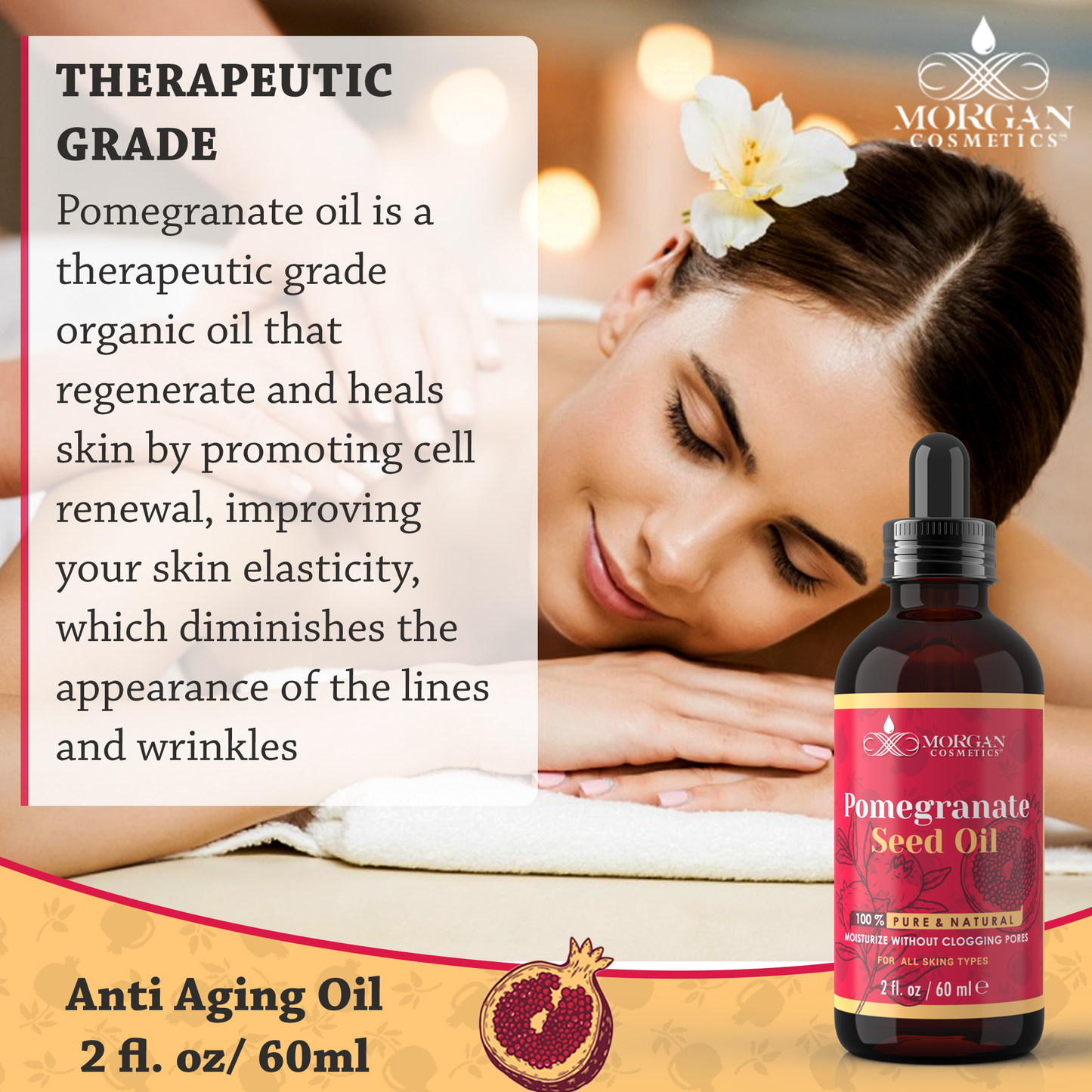 100% Pure Pomegranate Oil 2 oz freeshipping - morgancosmeticsofficial