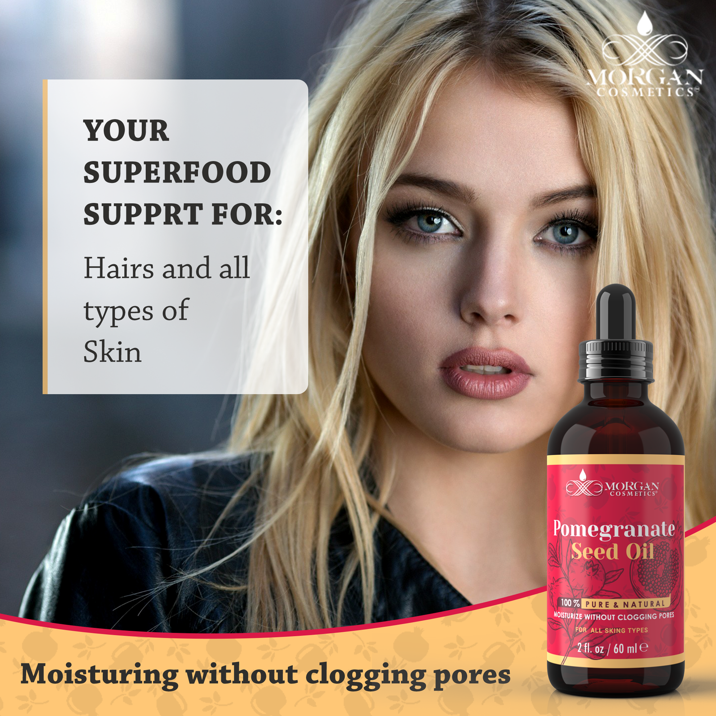 100% Pure Pomegranate Oil 2 oz freeshipping - morgancosmeticsofficial