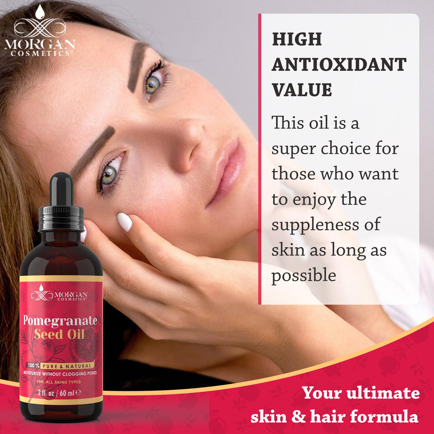 100% Pure Pomegranate Oil 2 oz freeshipping - morgancosmeticsofficial