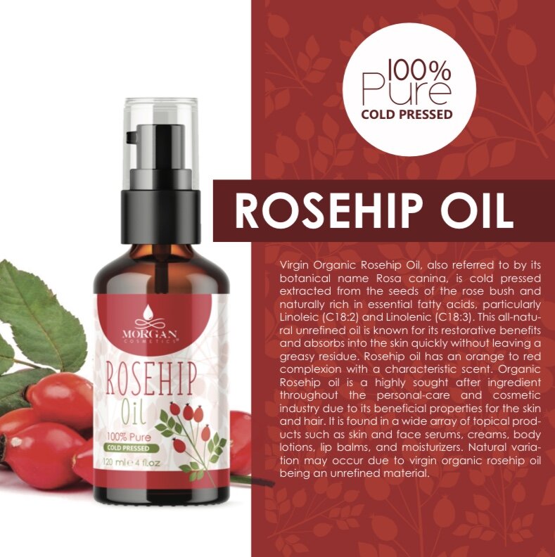 100% Pure Rosehip Oil 2 oz freeshipping - morgancosmeticsofficial