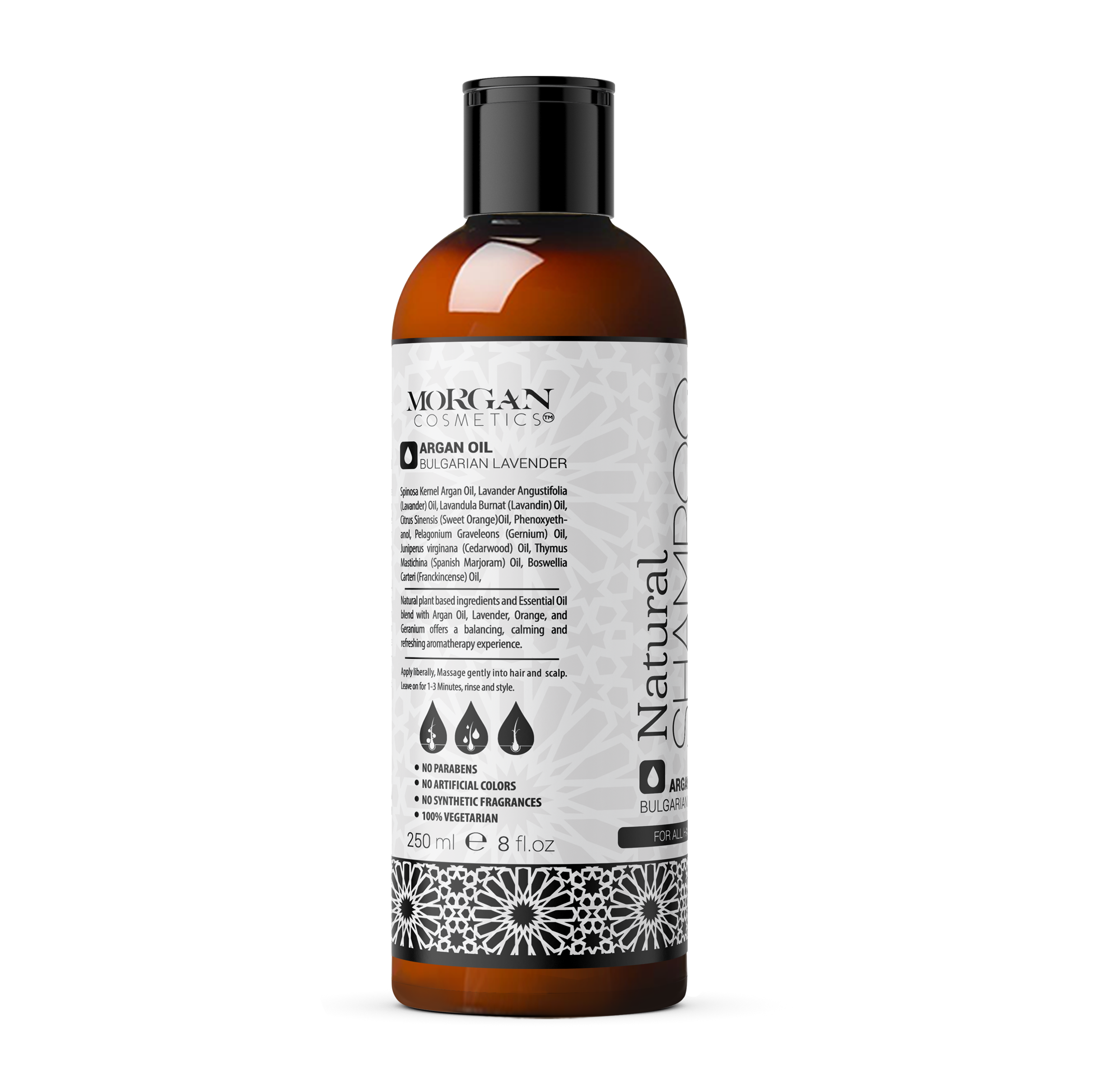 Argan Sulfate Free Shampoo Lavender 8 oz freeshipping - morgancosmeticsofficial